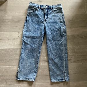 Express straight cropped jeans